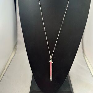 Stella & Dot Rebel pendant necklace in silver tone